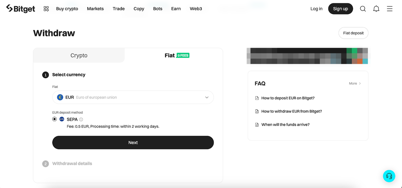 deposit cryptocurrency